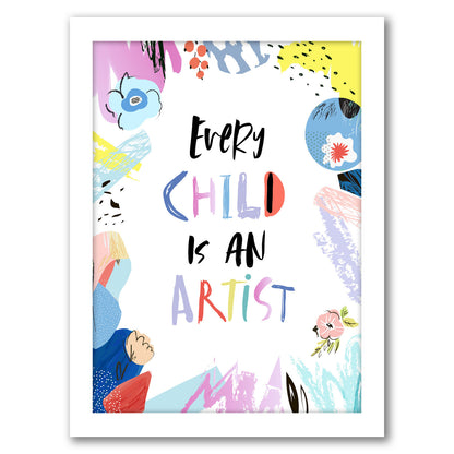 Every Child Is An Artist By Elena David - Framed Print