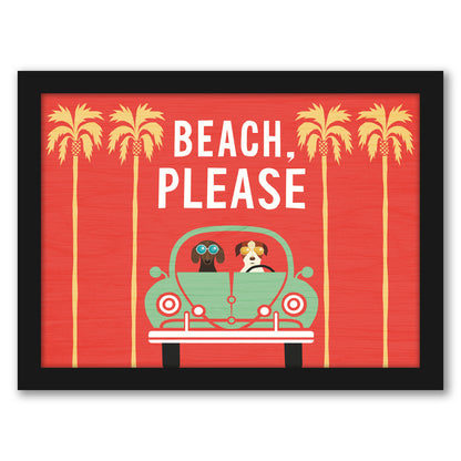 Beach Bums Beetle I by Wild Apple - Framed Print