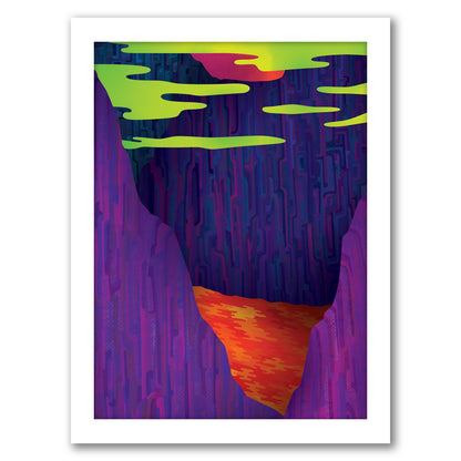 Under The Green Clouds by Joe Van Wetering - Framed Print