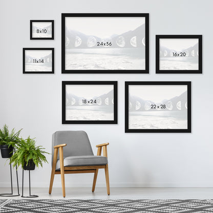Moonlight Mountains by Emanuela Carratoni - Framed Print