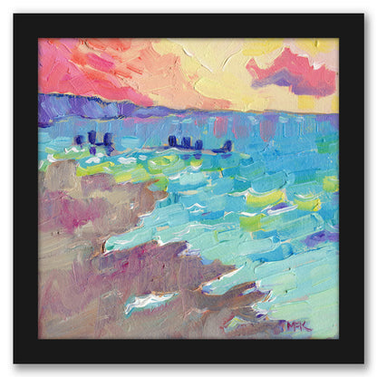 Norfolk Beach by Mary Kemp - Framed Printd Print