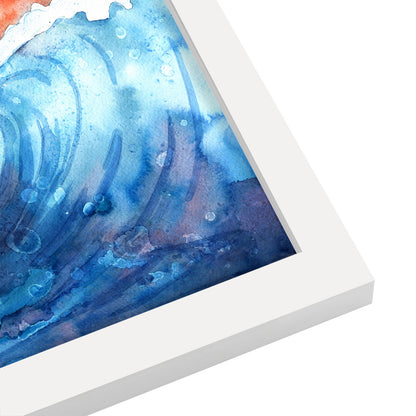 Facing East Ocean Wave by Sam Nagel - Framed Print