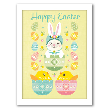 Happy Easter by Amanda Shufflebotham - Framed Print