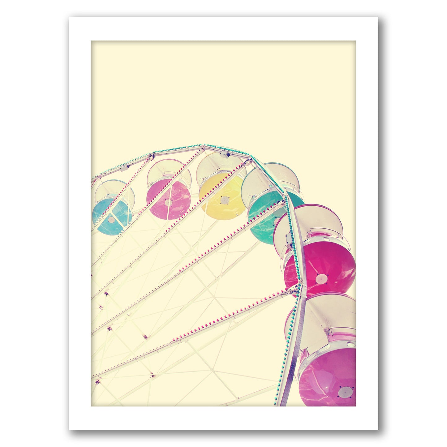 Candy Wheel By The Gingham Owl - Framed Print