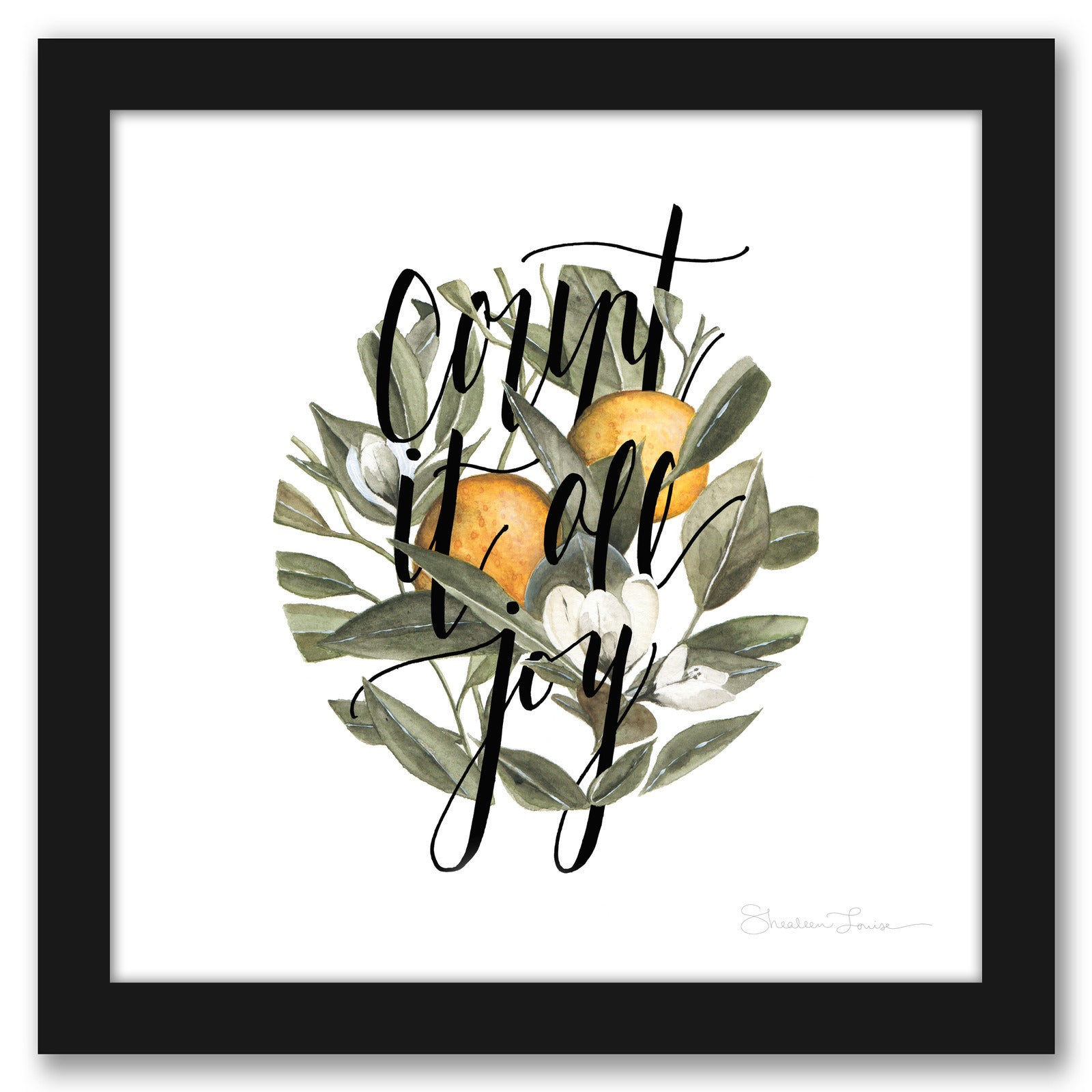 Count It All Joy by Shealeen Louise - Framed Print