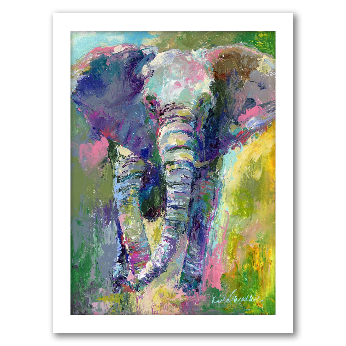 Elephant1 by Richard Wallich - Framed Print